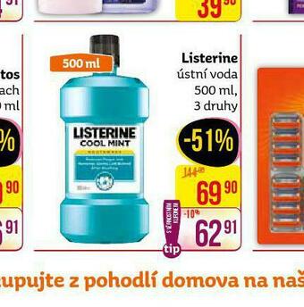 Teta Listerine ústní voda nabídka