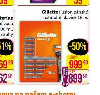 Teta Gillette fusion pánské náhradní hlavice nabídka