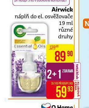 Teta Airwick náplně do osvěžovače nabídka