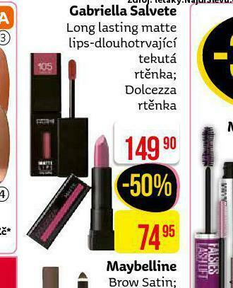 Teta Gabriella salvete tekutá rtěnka nabídka