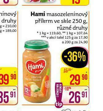 Teta Hami masozeleninový příkrm nabídka