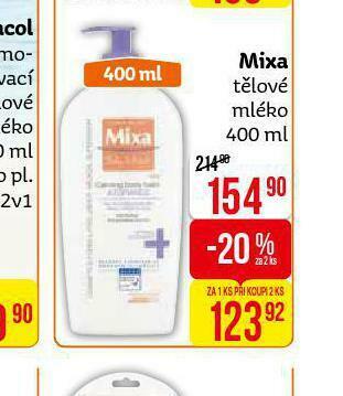 Teta Mixa tělové mléko nabídka