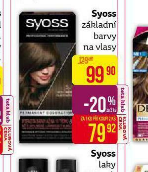 Teta Syoss základní barvy na vlasy nabídka