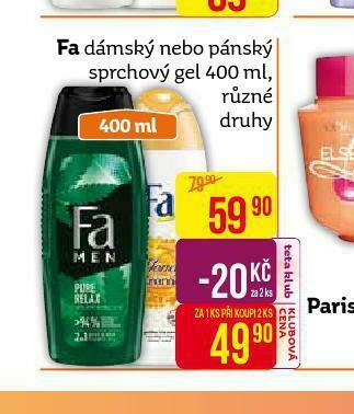 Teta Fa sprchový gel nabídka