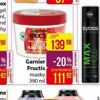 Teta Garnier fructis masky nabídka
