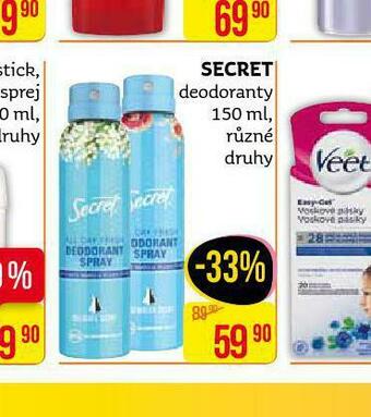Teta Secret deodorant nabídka