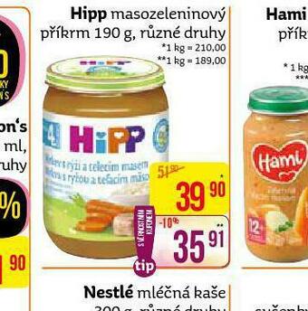 Teta Hipp masozeleninový příkrm nabídka