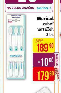 Teta Meridol zubní kartáček nabídka