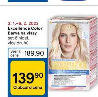 Tesco Excellence color barva na vlasy nabídka
