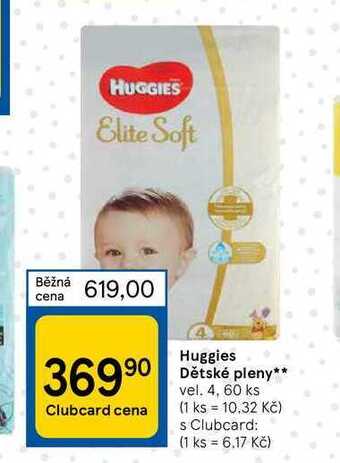 Tesco Huggies dětské pleny nabídka