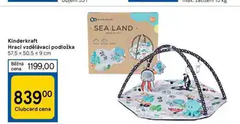 Tesco Kinderkraft hrací vzdělávací podložka 57,5 × 50.5 x 9 cm nabídka