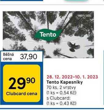 Tesco Tento kapesníky 70 ks, 2 vrstvy nabídka