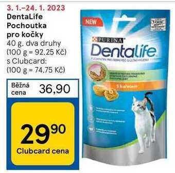 Tesco Dentalife pochoutka pro kočky 40 g nabídka