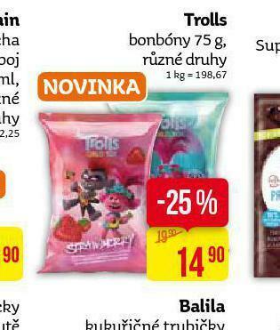 Teta Trolls bonbóny nabídka