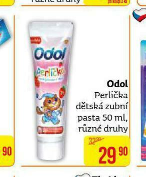 Teta Odol perlička dětská zubní pasta nabídka