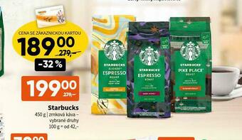 Terno Starbucks zrnková káva nabídka