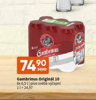 Terno Pivo gambrinus original nabídka