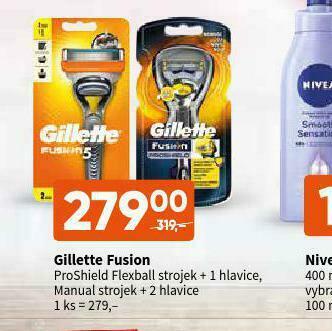 Terno Gillette fusion stroje nabídka
