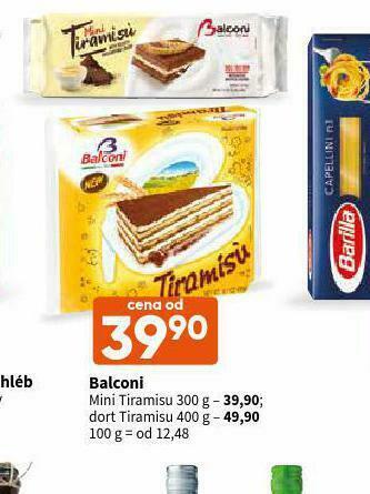 Terno Balconi dort tiramisu nabídka