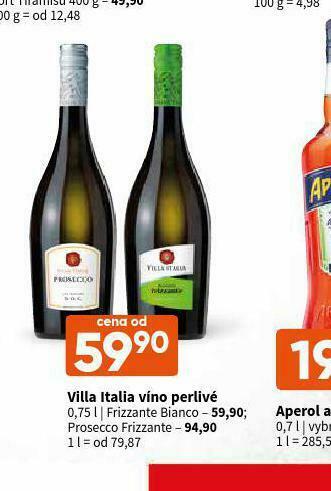 Terno Villa italia víno perlivé nabídka