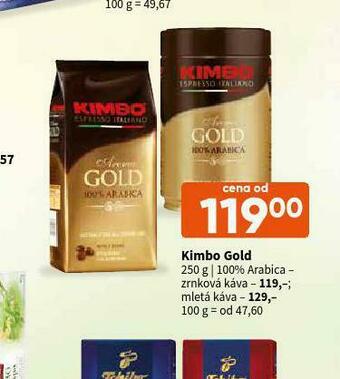 Kimbo gold arabica mletá káva