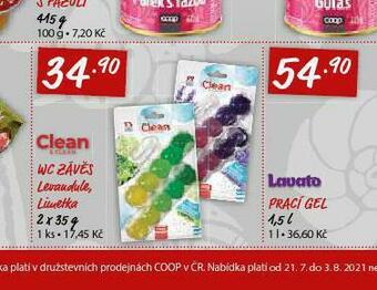 Clean wc závěs