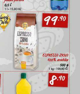 Terno Espresso zrno 100% arabica nabídka