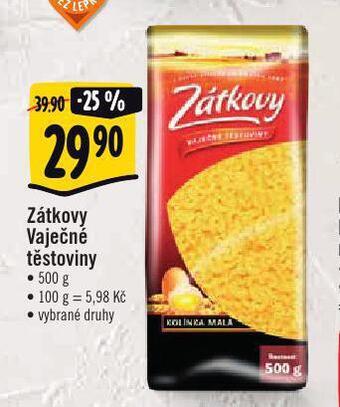 Albert Zátkovy vaječné těstoviny nabídka