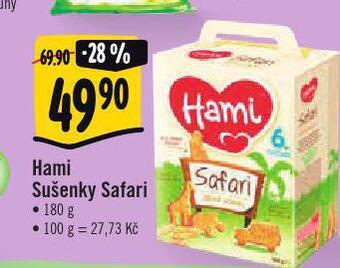 Albert Hami sušenky safari nabídka