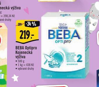 Albert Beba kojenecká výživa nabídka