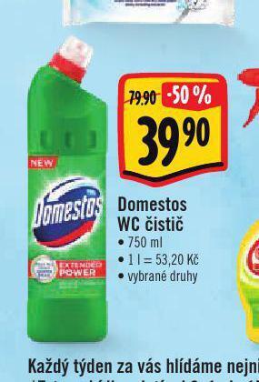 Albert Domestos wc čistič nabídka