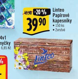 Albert Linteo papírové kapesníky nabídka