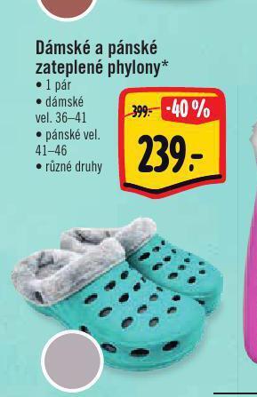 Albert Dámské a pánské zateplené phylony nabídka