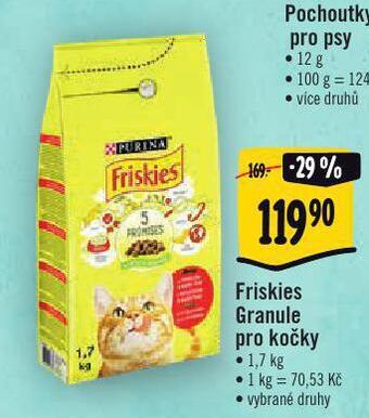 Albert Friskies granule pro kočky nabídka