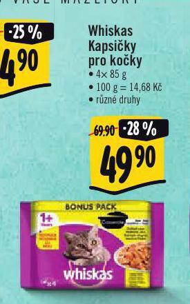 Albert Whiskas kapsičky pro kočky nabídka