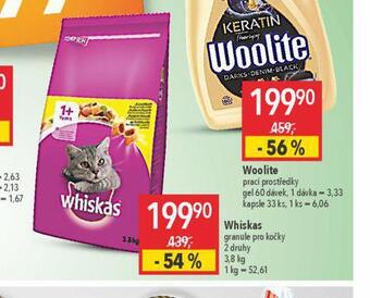 Globus Whiskas granule pro kočky nabídka