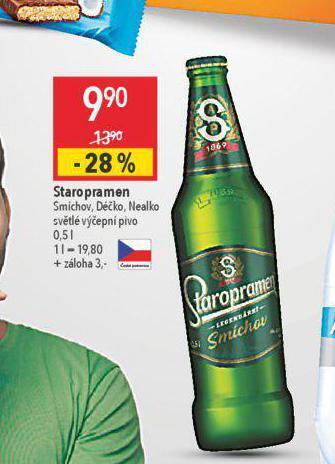 Globus Pivo staropramen smíchov nabídka