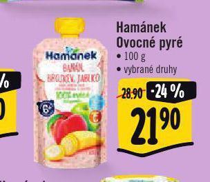 Albert Hamánek ovocné pyré nabídka