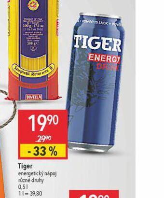 Globus Tiger energy drink nabídka