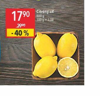 Globus Citrony síť nabídka