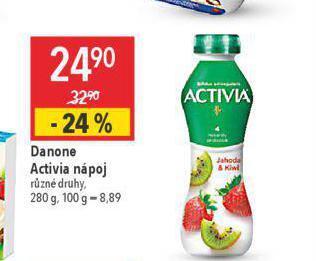 Globus Danone activia nápoj nabídka