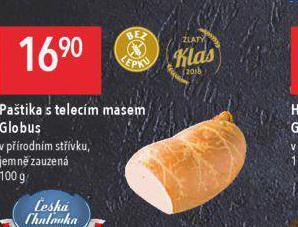 Globus Paštika s telecím masem nabídka