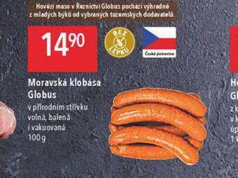 Globus Moravská klobása nabídka