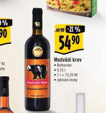 Albert Medvědí krev nabídka