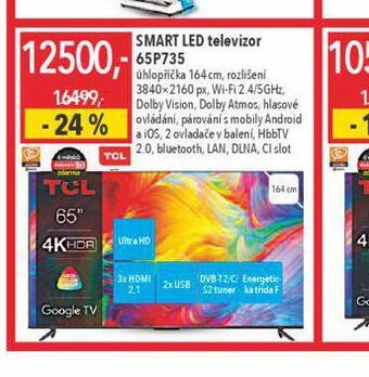 Globus Smart led televizor tcl 164 cm nabídka