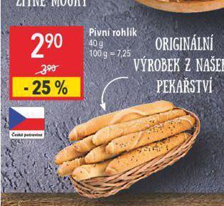 Globus Pivní rohlík nabídka
