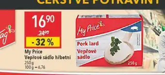 Mys price vepřové sádlo hřbetní