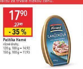 Globus Paštika hamé nabídka