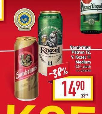 Billa Pivo velkopopovický kozel nabídka