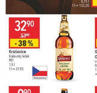 Globus Pivo krušovice 12 královský ležák nabídka